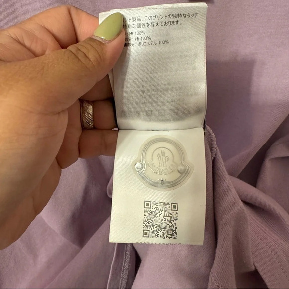 Moncler Genius 7 Moncler FRGMT Hiroshi Fujiwara Purple Logo T-Shirt  Size M - Picture 5 of 13